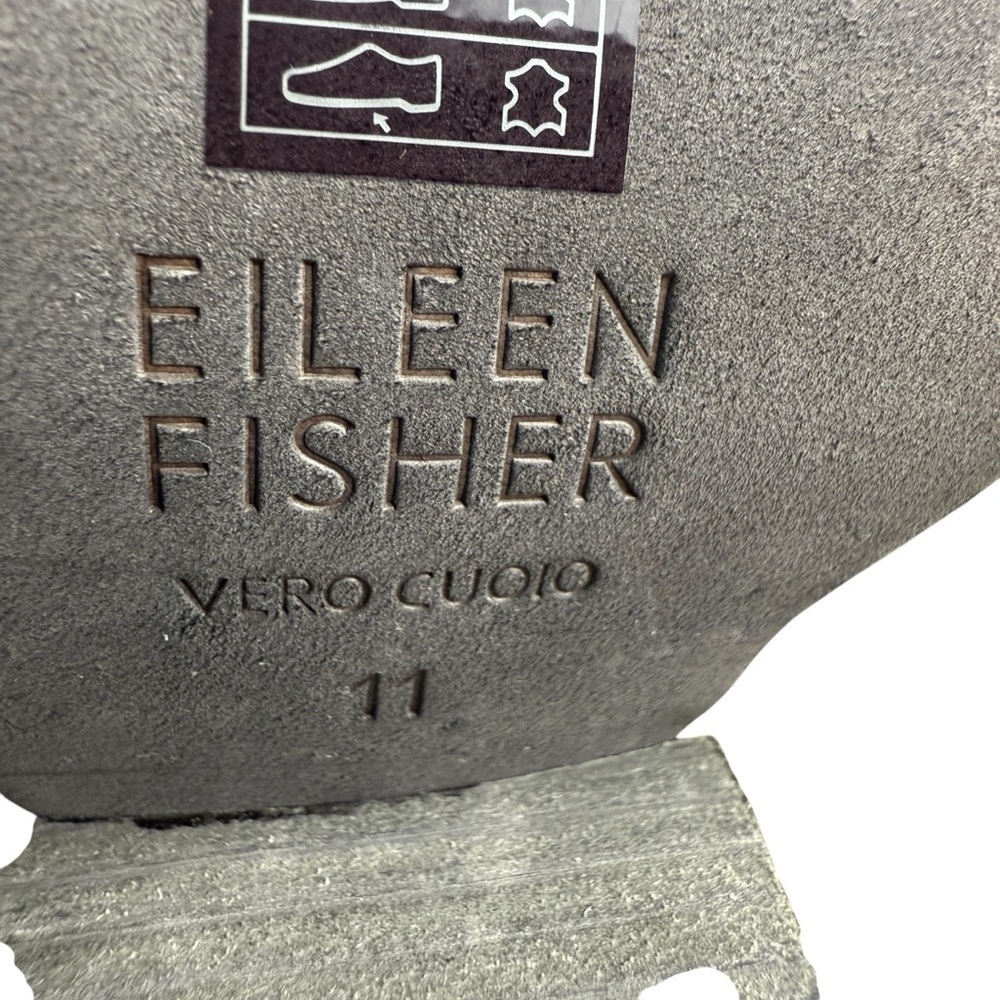 EILEEN FISHER Ankle Boot Womens 11 Tan Leather Side Zip 3” Heel MSRP: $228 READ - Picture 8 of 11